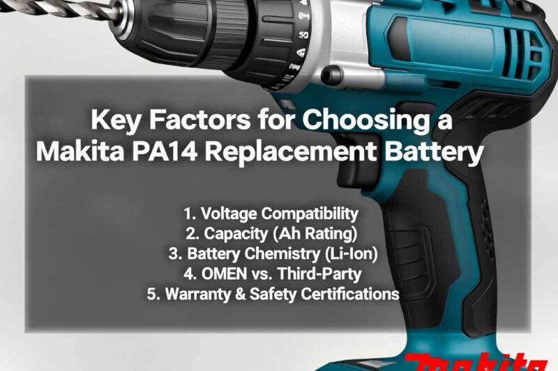 7 Key Factors for Choosing a Makita PA14 Replacement Battery in Australia